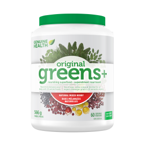 Genuine Health greens+ mélangé de baie - 0