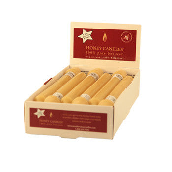Honey Candles - 9 Inch Base Case of 12 by Honey Candles - Ebambu.ca natural health product store - free shipping <59$