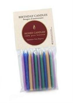 Honey Candles - Birthday Candles - 2 colours by Honey Candles - Ebambu.ca natural health product store - free shipping <59$