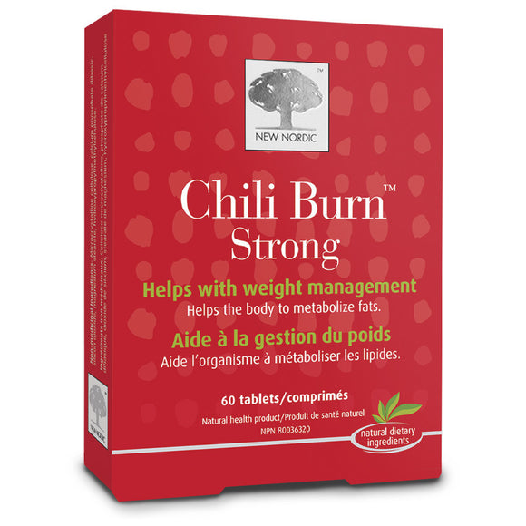 New Nordic Chili Burn Strong 60 tabs by New Nordic - Ebambu.ca natural health product store - free shipping <59$