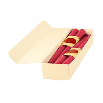 Honey Candles - Taper Pairs 12in Case of 4 - 13 colours by Honey Candles - Ebambu.ca natural health product store - free shipping <59$