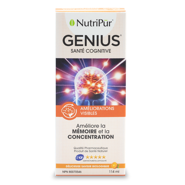 Genius Adulte - Nutripur - Mémoire et concnetration - TDAH/TDA adult - Déterioration cognitive