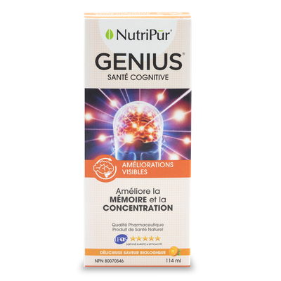 Genius Adulte - Nutripur - Mémoire et concnetration - TDAH/TDA adult - Déterioration cognitive