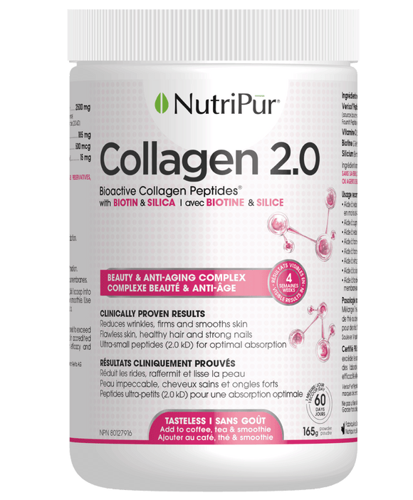 Nutripur's Collagen 2.0 - Bioactive hydrolysed peptides with biotin & silica