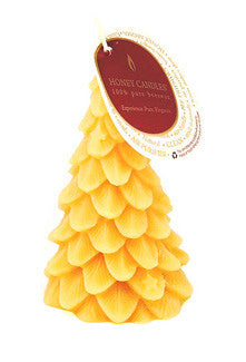 Honey Candles - Yule Tree - 3 colours by Honey Candles - Ebambu.ca natural health product store - free shipping <59$ 