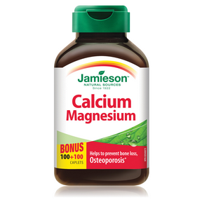 Jamieson Calcium Magnesium Bonus 100+100 caps by Jamieson - Ebambu.ca natural health product store - free shipping <59$ 