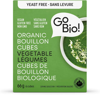 GoBio - Organic Bouillon Cubes Yeast Free Vegetable 66 g - Ebambu.ca free delivery >59$