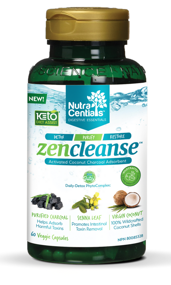 Nuvocare - ZenCleanse with Activated Charcoal 60 Vcaps by Nuvocare - Ebambu.ca natural health product store - free shipping <59$ 