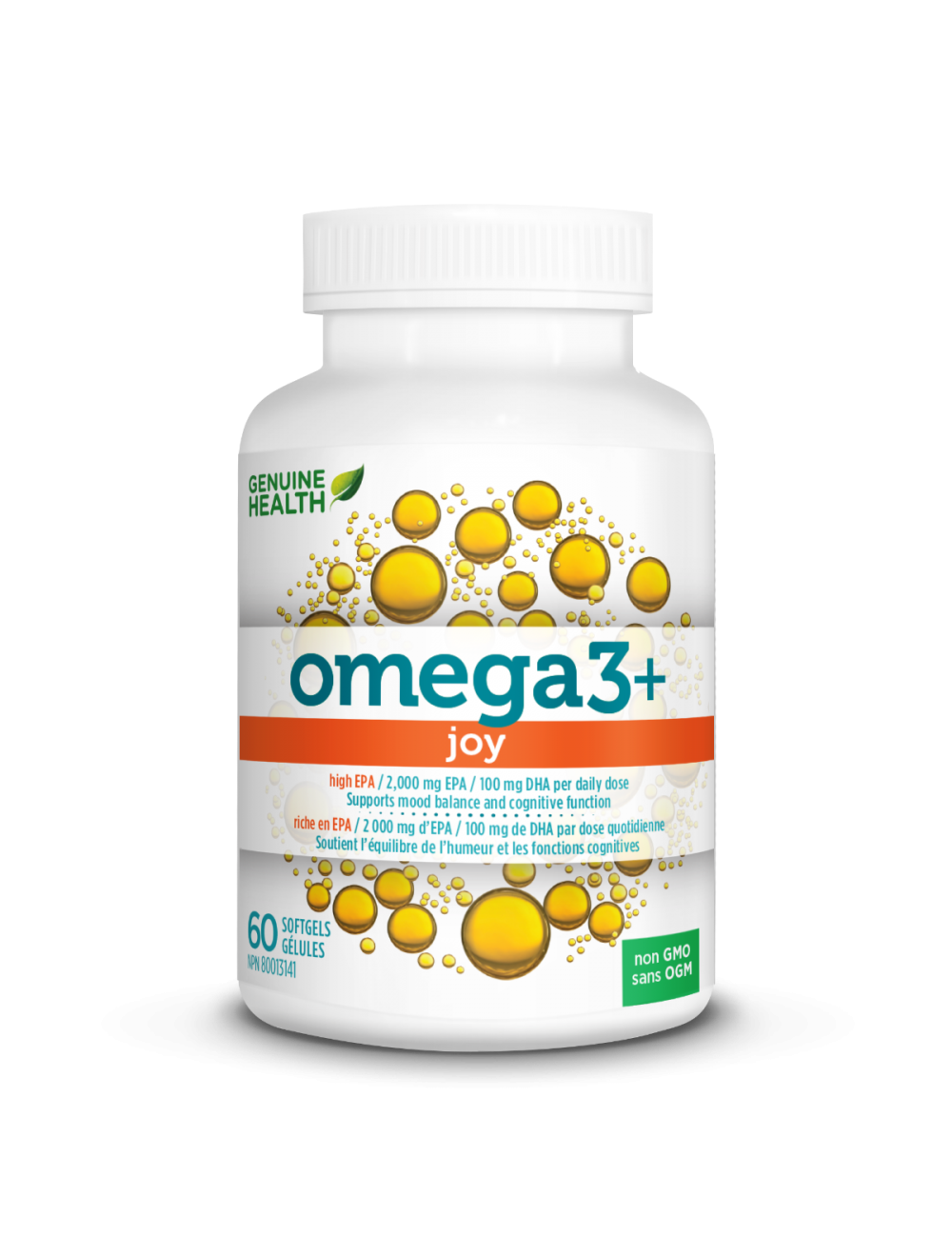 Genuine Health omega3+ JOY - capsules - 0