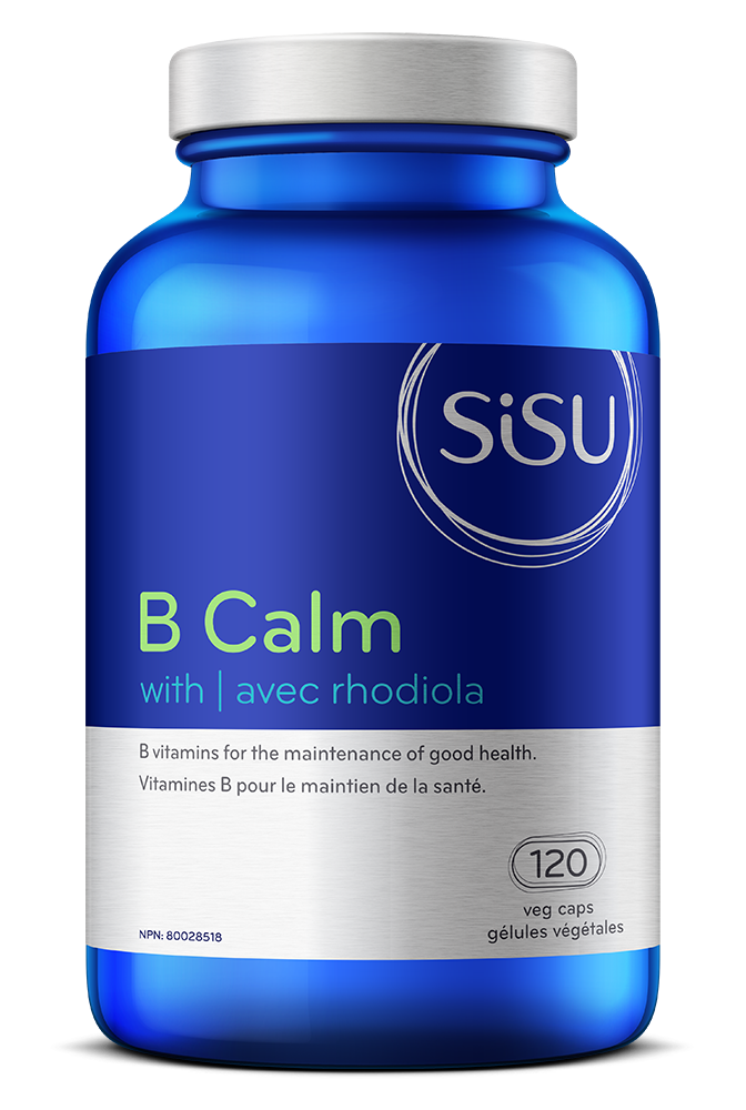 Sisu - B Calm with 250 mg de Rhodiola 120 gel caps - Ebambu.ca free delivery >59$