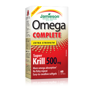 Jamieson Omega Complete Super Krill 500 mg by Jamieson - Ebambu.ca natural health product store - free shipping <59$ 