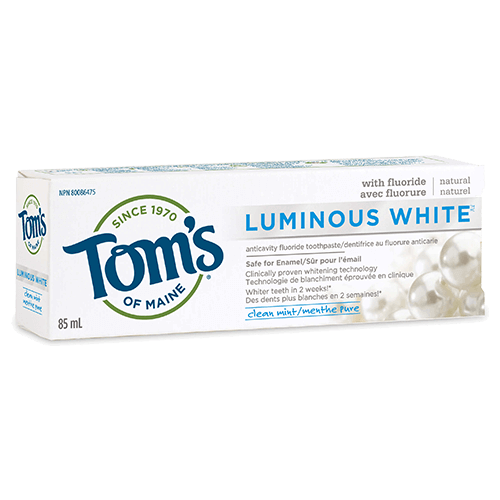 Tom's of Maine - Premium Adult Toothpaste - Luminous White Clean - Ebambu.ca free delivery >59$