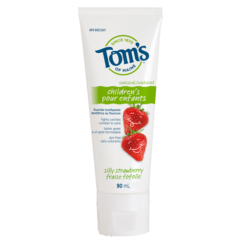Tom's of Maine - Silly Strawberry Fluoride Toothpaste - Ebambu.ca free delivery >59$