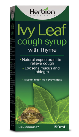 Herbion Ivy Leaf cough syrup with thyme 150 ml by Herbion - Ebambu.ca natural health product store - free shipping <59$ 