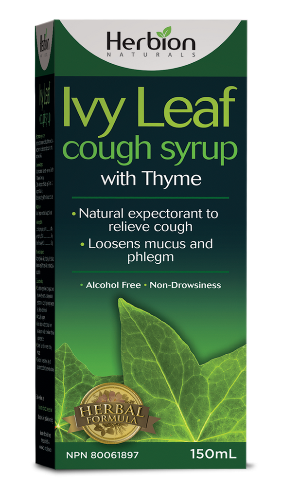 Herbion Ivy Leaf cough syrup with thyme 150 ml by Herbion - Ebambu.ca natural health product store - free shipping <59$ 