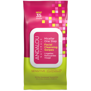 Andalou - Sensitive Micellar Facial Swipes by Andalou - Ebambu.ca natural health product store - free shipping <59$ 